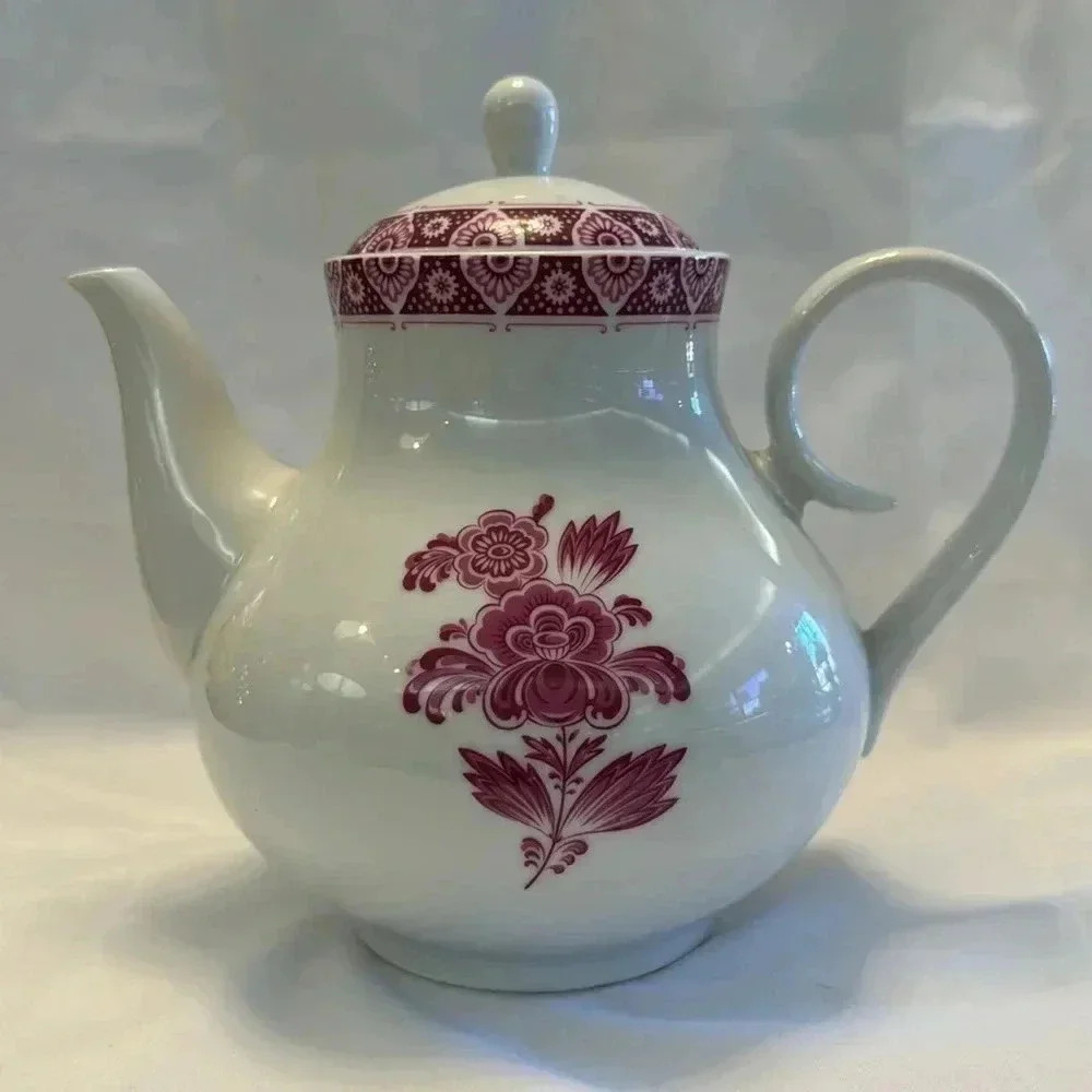 Vintage Porcelain Teapot Bohemian Style - Picture 3 of 7